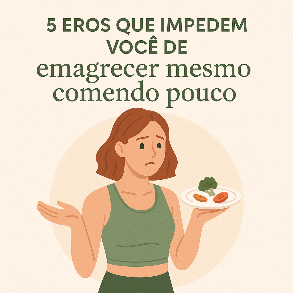 5 erros que impedem você de emagrecer mesmo comendo pouco