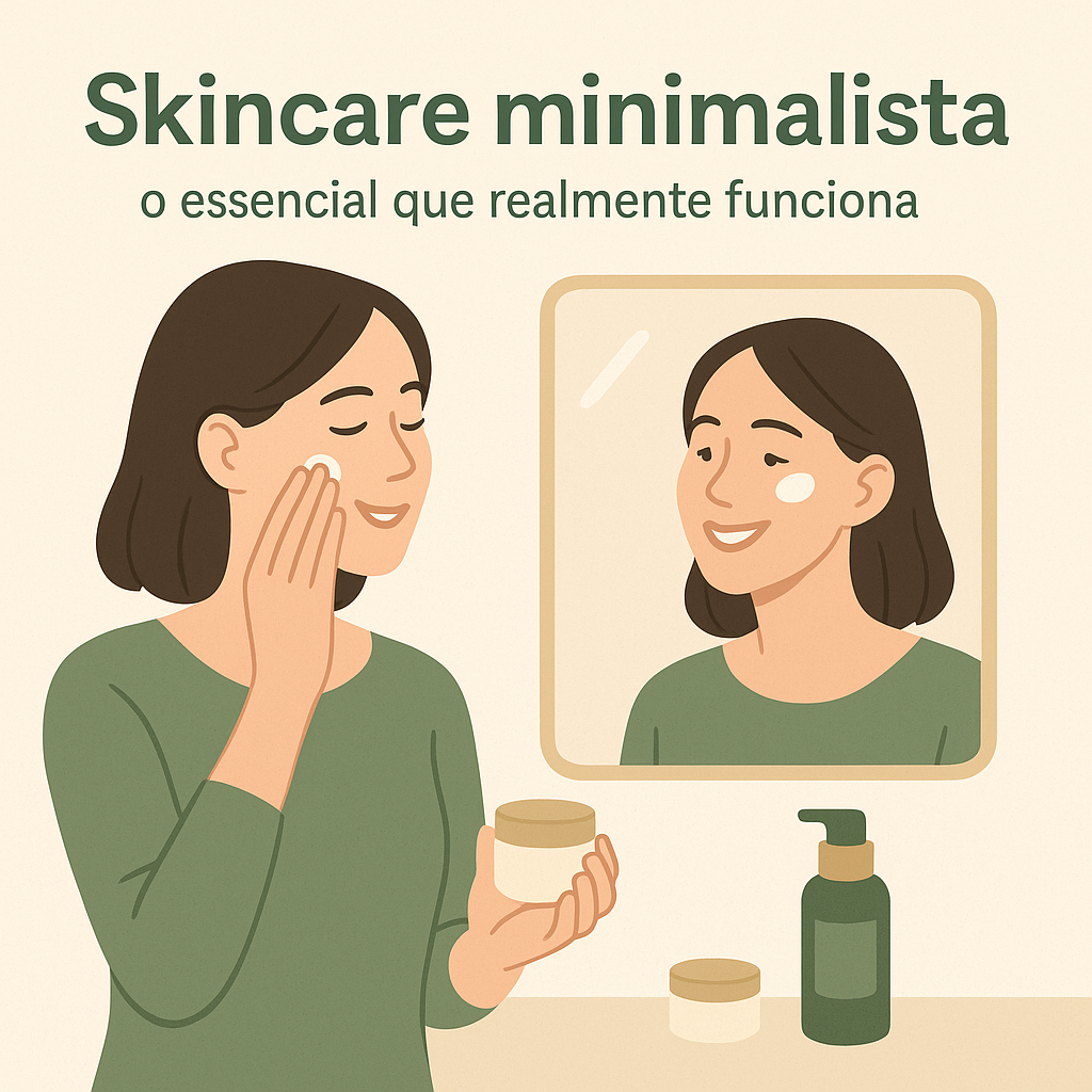 Rotina de skincare minimalista: o essencial que realmente funciona