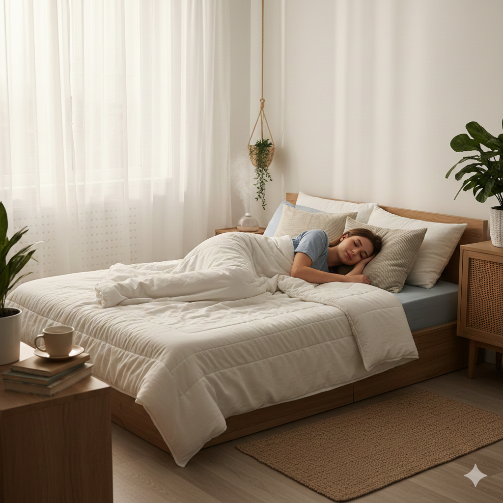 Transforme suas noites e seus dias: descubra estratégias eficazes para um sono mais reparador e uma vida com menos estresse.