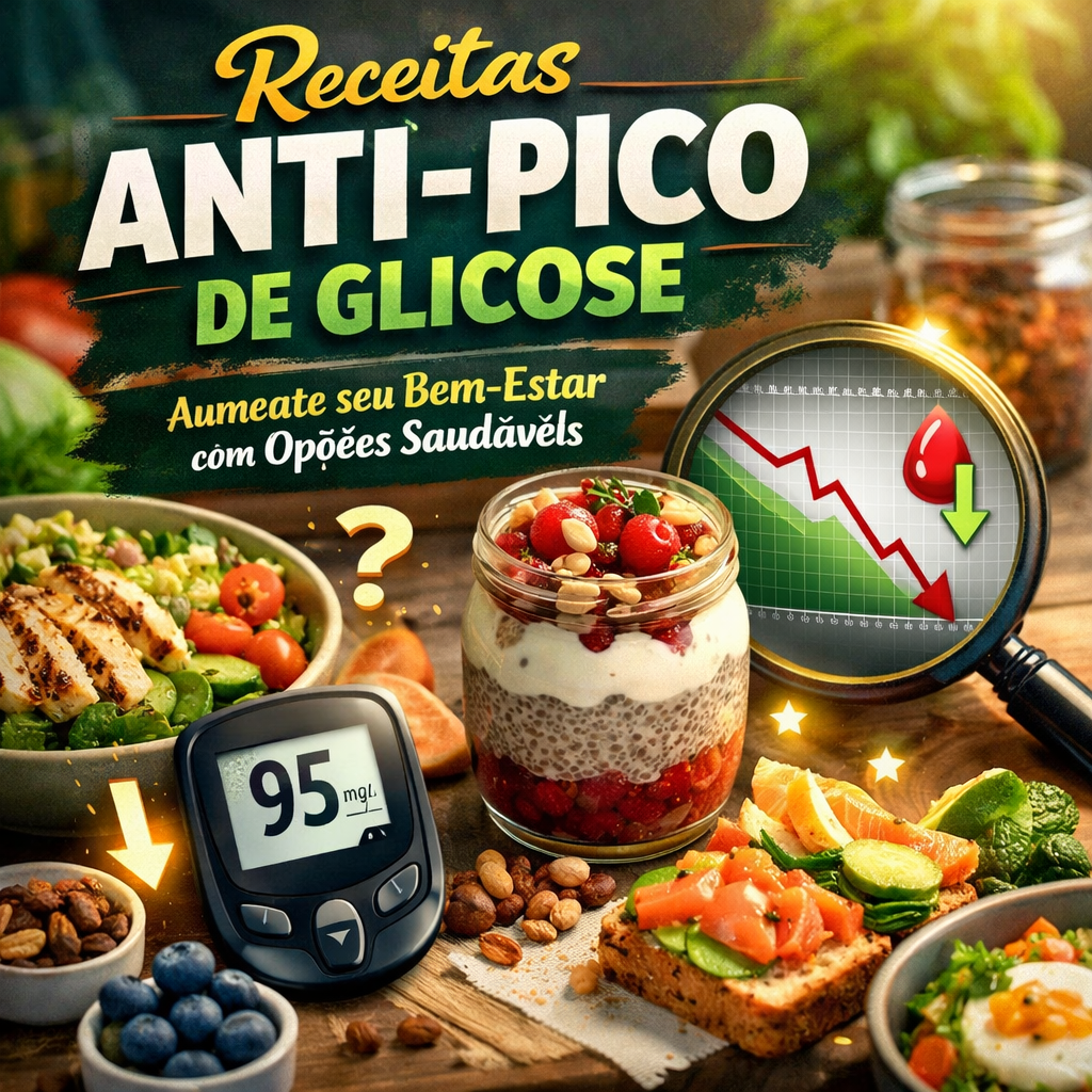Descubra como receitas anti-pico de glicose podem transformar sua dieta e melhorar seu bem-estar com escolhas saudáveis e saborosas.