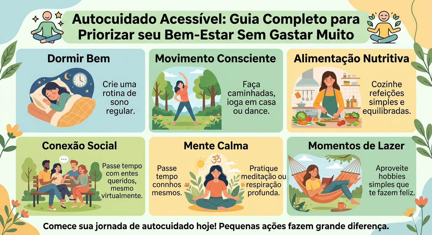 Image for Autocuidado Acessível: Guia Completo para Priorizar seu Bem-Estar Sem Gastar Muito