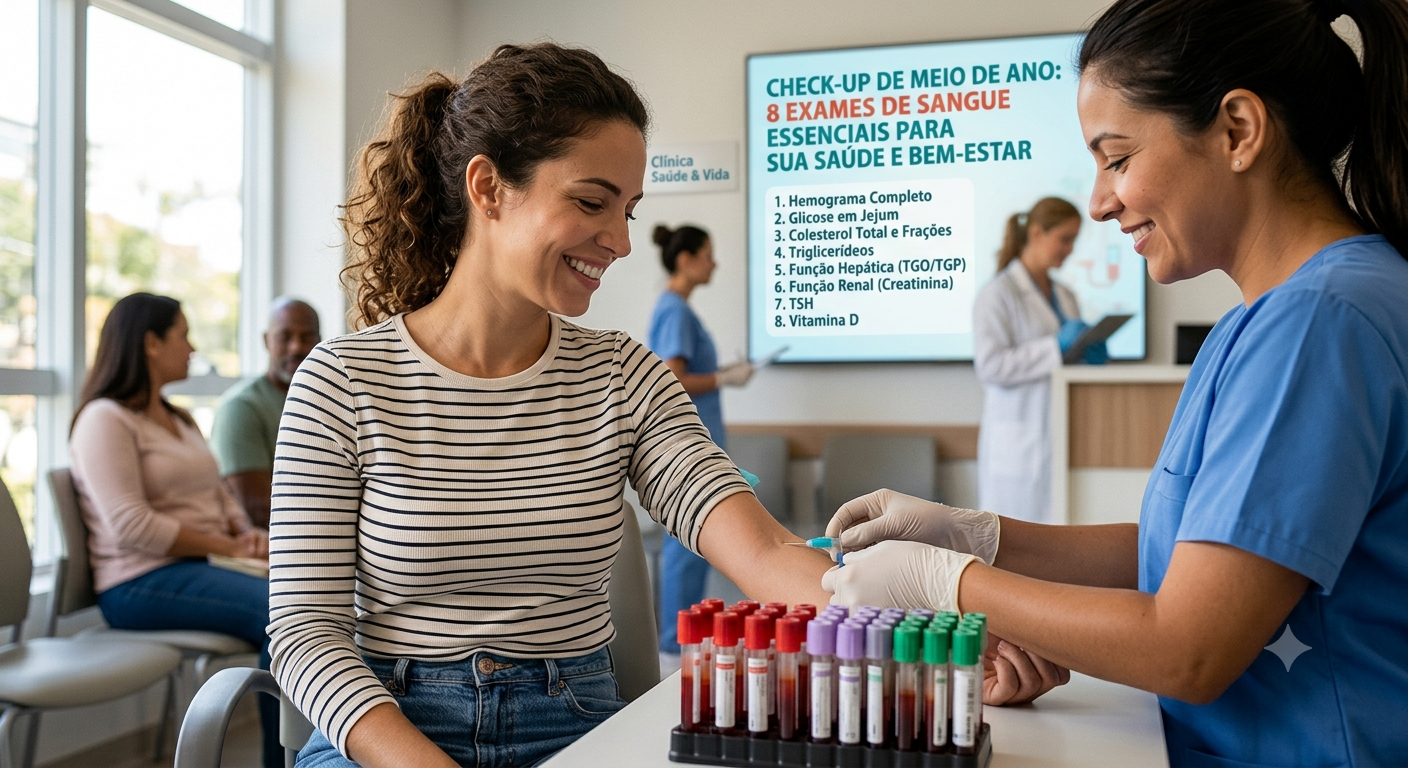 Image for Check-up de Meio de Ano: 8 Exames de Sangue Essenciais para Sua Saúde e Bem-Estar