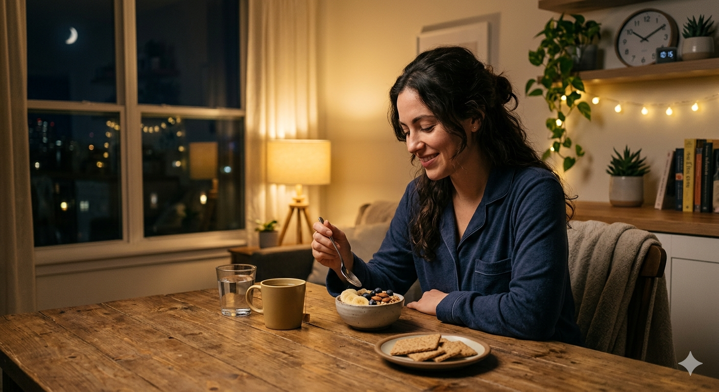 Image for Como Lidar com a Fome à Noite Sem Exagerar: Estratégias para um Sono Tranquilo e uma Alimentação Equilibrada