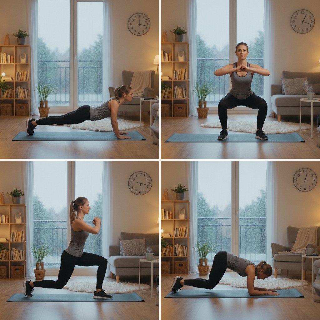 Image for Exercícios Em Casa Para Dias Chuvosos: Mantenha-se Ativo com uma Rotina de 15 Minutos Sem Equipamento