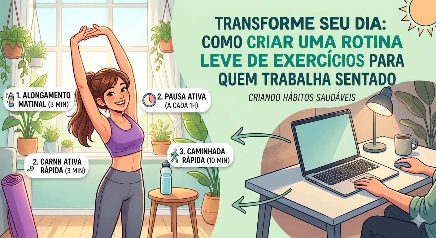Image for Transforme Seu Dia: Como Criar uma Rotina Leve de Exercícios para Quem Trabalha Sentado